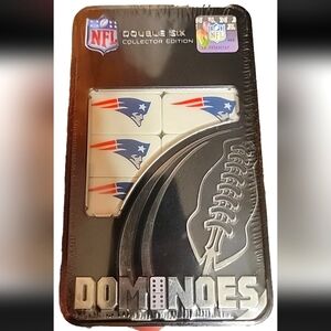 NFL Patriots Collector Dominoes Set